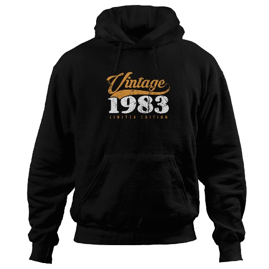 40 Years Vintage 1983 Retro 40th Birthday Hoodies