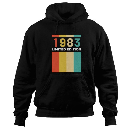 40 Years Vintage 1983 Retro 40th Birthday Hoodies