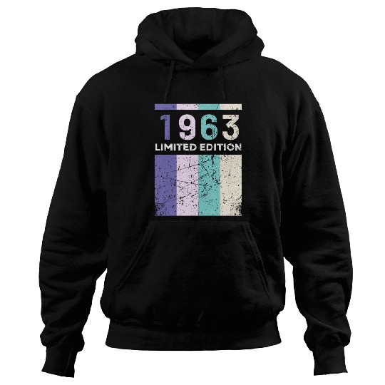 60 Years Vintage 1963 Retro 60th Birthday Hoodies