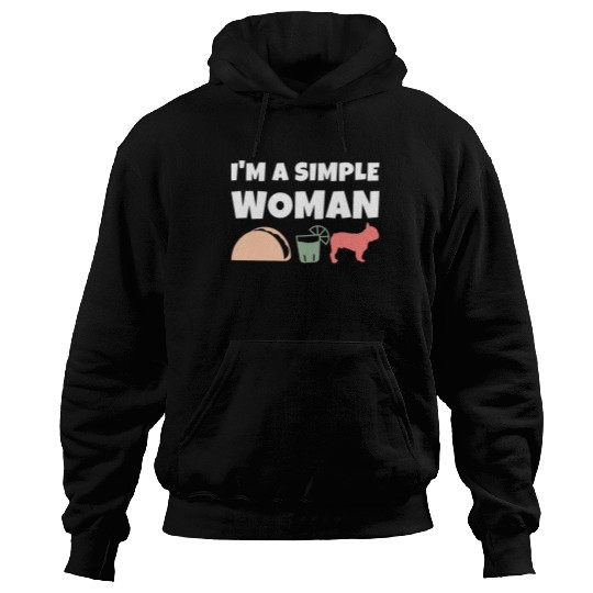 I'm A Simple Woman Tacos Tequila French Bulldog Hoodies
