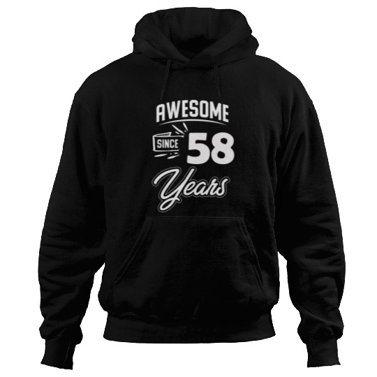 58 Birthday Party Age Year Hoodies