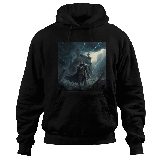 Death Knight in Thunderstorm Hoodies