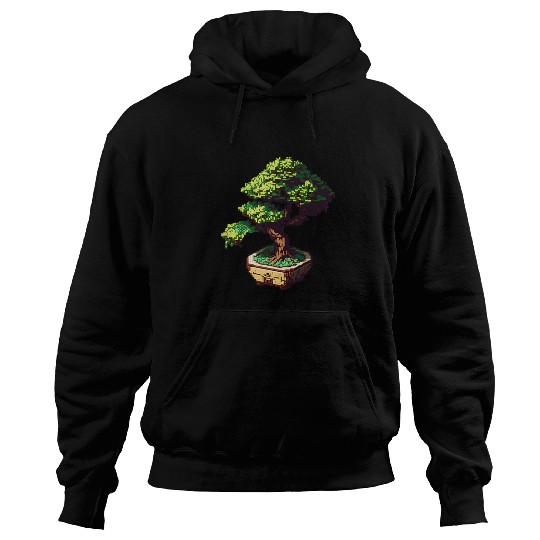 8 Bit Bonsai Tree Hoodies