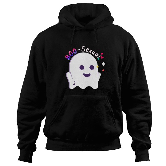 Boo Sexual Cute Bi Ghost LGBT Bisexual Pride Funny Hoodies