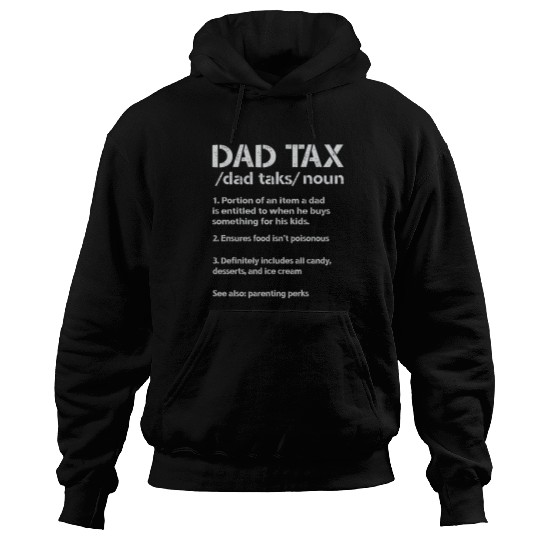 Vintage Dad Tax Definition Men Funny Father's Day Hoodies