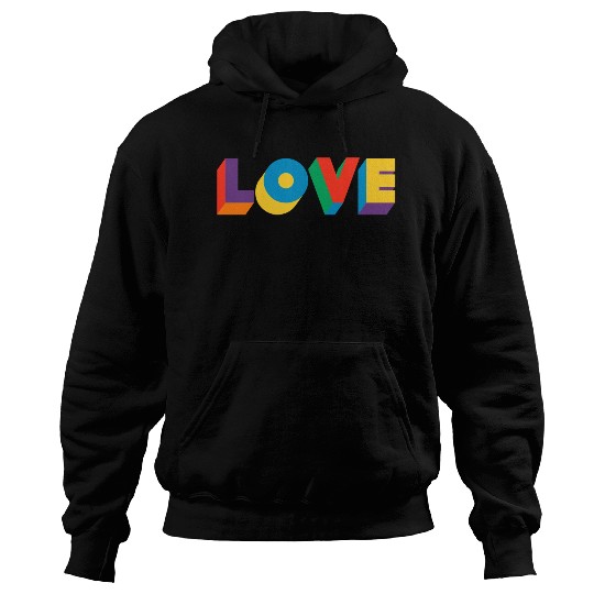 LGBTQ+ Love Colorful Rainbow Hoodies