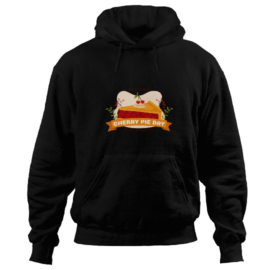 national cherry pie day Hoodies