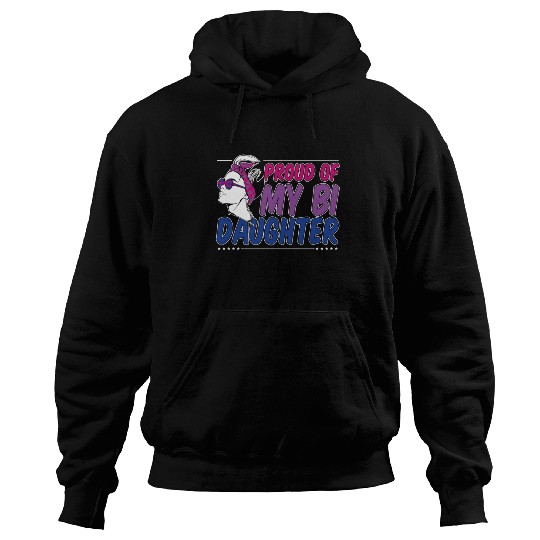 Proud Of My Bi Daughter Bisexual Pride Mother Hoodies