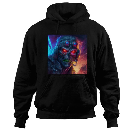 ZOMBIE IRON MAIDEN (version 9) Hoodies