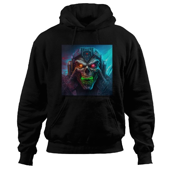 ZOMBIE IRON MAIDEN (version 8) Hoodies