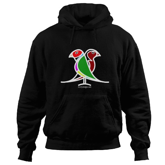 Crimson Gouldian Finch murrydesigns Hoodies