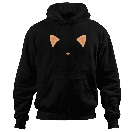 Floating Cat Face Hoodies