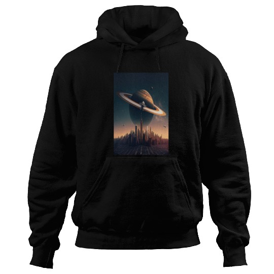 Solar system planet Saturn galaxy Hoodies