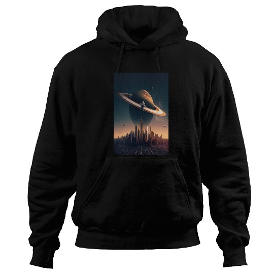 Solar system planet Saturn galaxy Hoodies