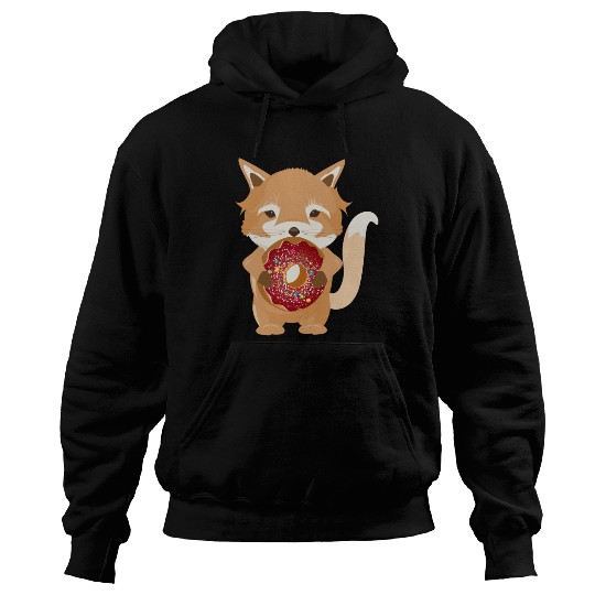 magical little fox with delicious donut Hoodies