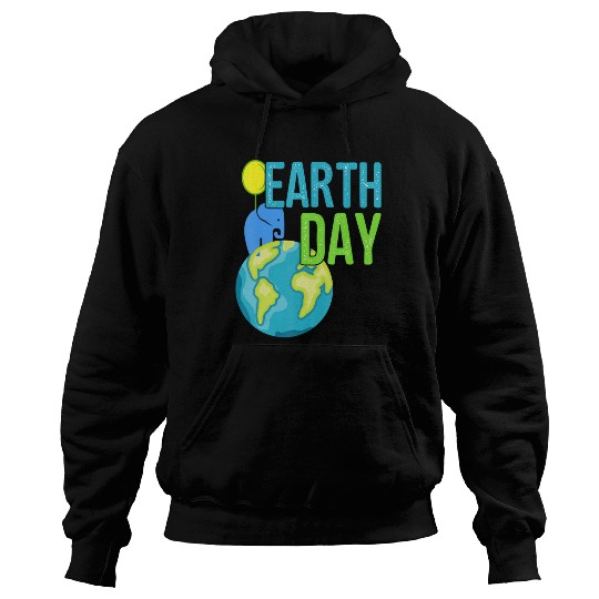 Earth Day 2019 Hoodies Great Vintage Ear Elephant S
