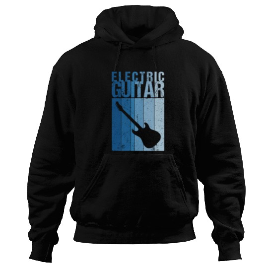 Electric Guitar Guitarist String Musician Retro Hoodies