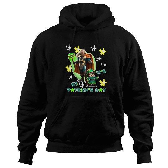 Kids St. Patrick's Day Shamrock "Thor, anime" Hoodies