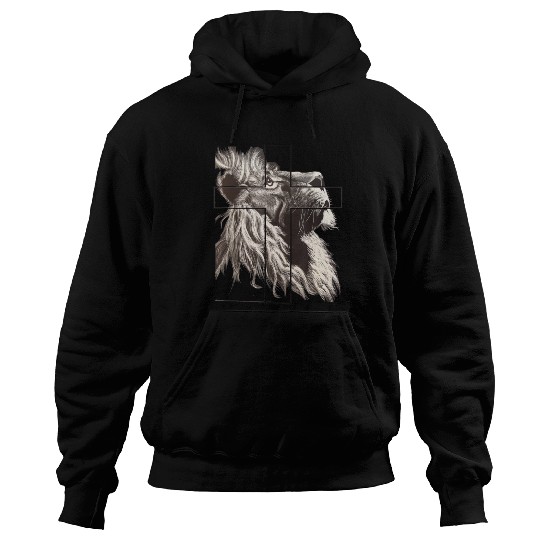 Lion Love Cross God Savior Church Christian Gift C Hoodies