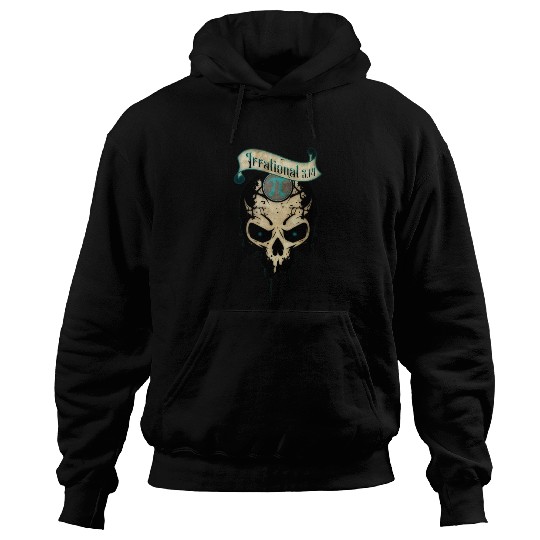 PI Day Irrational Skull Design Teal Edition Hoodies