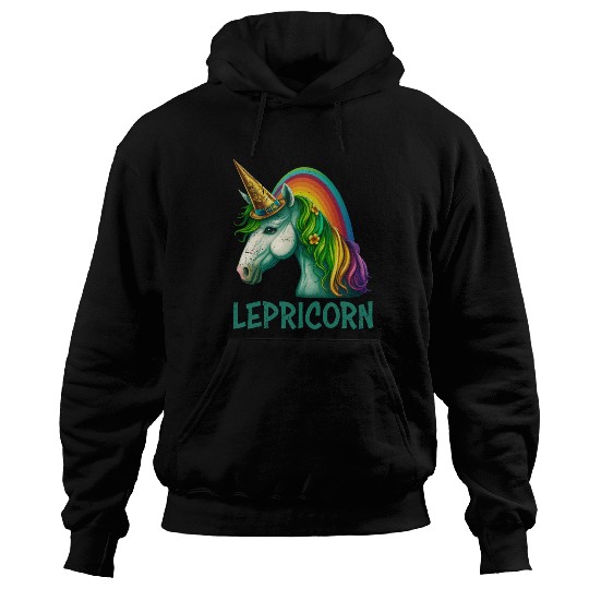 Unicorn St Patrick's Day women Ireland Lepricorn Hoodies
