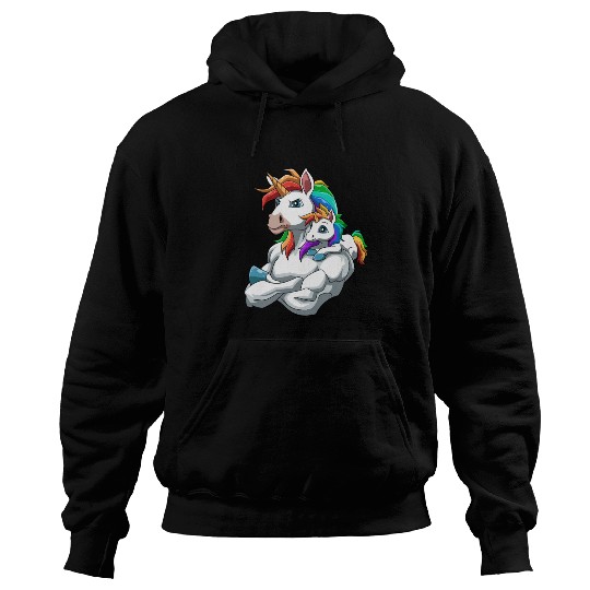 Strong Unicorn with Unicorn Kid for a Unicorn Hoodies