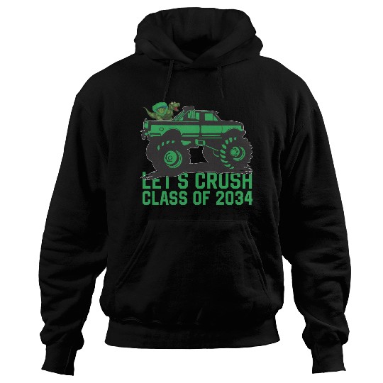 Lets crush class of 2034 dark green vehicle sketch Hoodies