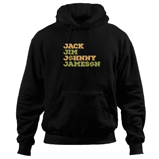 Jack Jim Johnny Jameson 4 Founder St Patrick's Day Hoodies