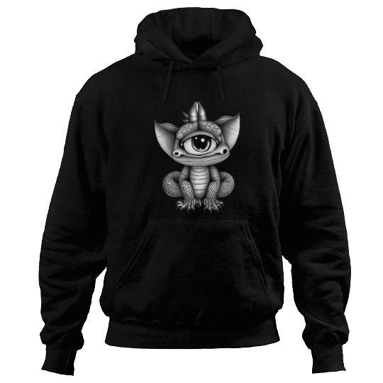 cute adorable one eyed dragon original Hoodies