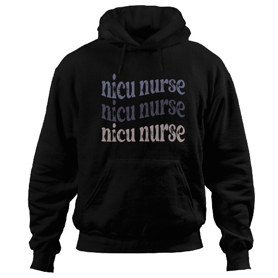 NICU Vintage Retro Gift for Baby Nurse Design Hoodies