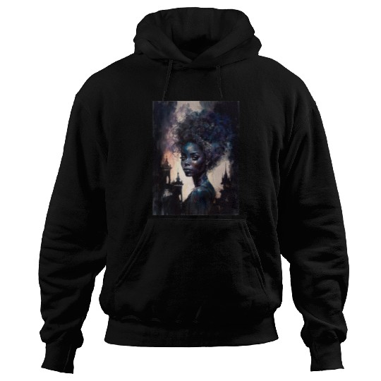 Black Nature Goddess - African American, Woodland Hoodies