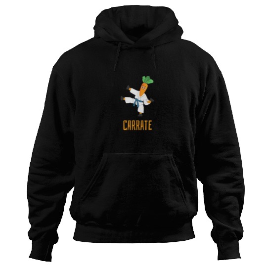 Carrate Carrot Lover Karate Coach Martial Artist Hoodies