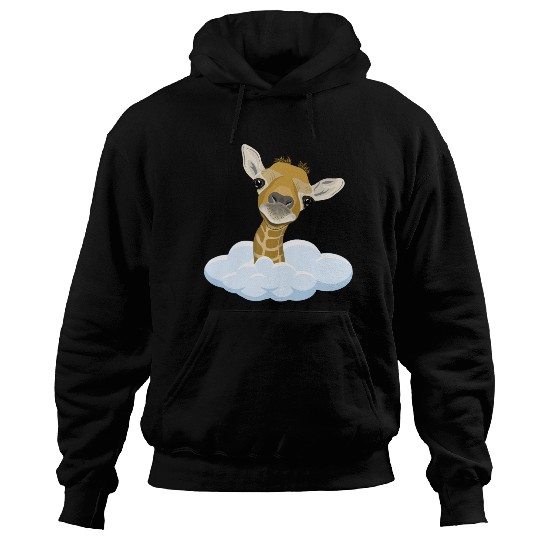 Giraffe with overlook Hoodies