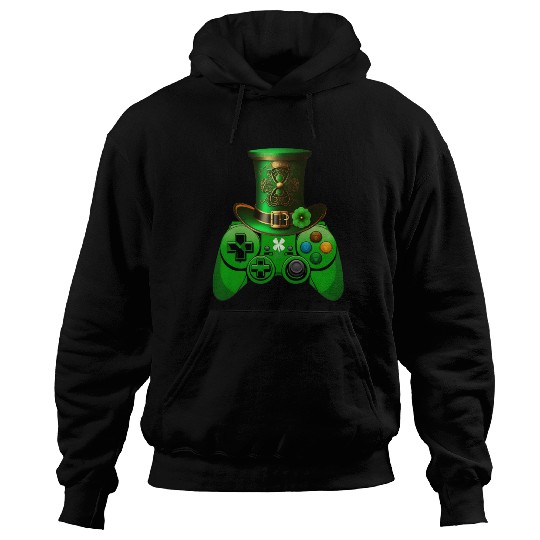 St Patricks Day Video Game Hoodies | Gamer Leprechau