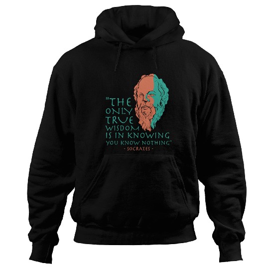 Socrates Stoic Philosophy Quote Hoodies