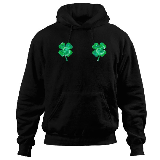 Shamrock Boobs Tie Dye Irish Boobies St Patricks Hoodies