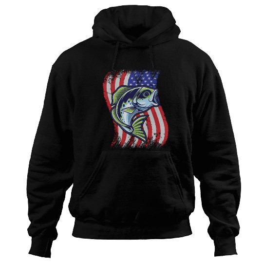 US Bass Fish Hoodies