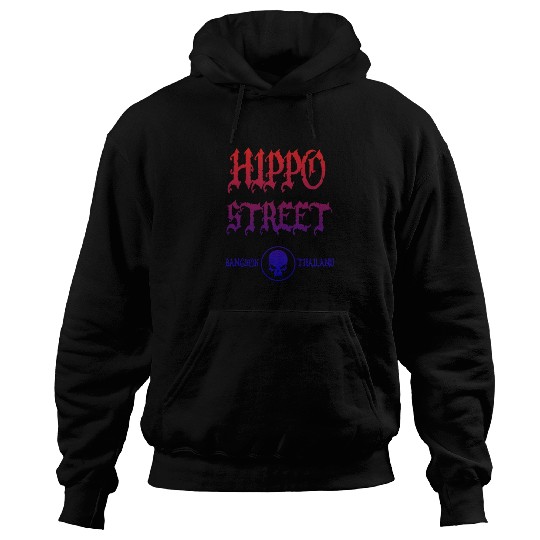 Brand Hippo Street, Thailand has temples, large pi Hoodies