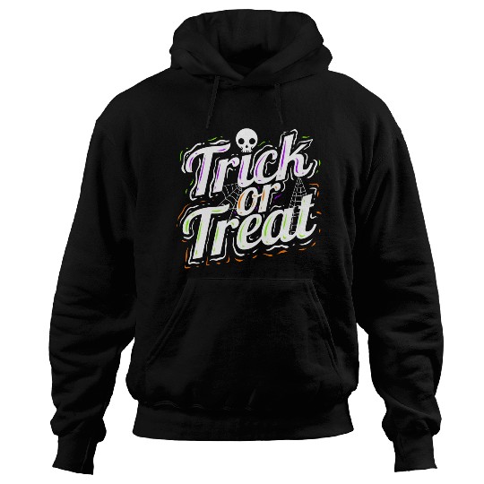 Trick Or Treat Spiderweb Halloween Hoodies