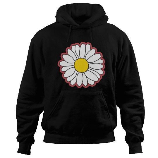 red daisy flower Hoodies