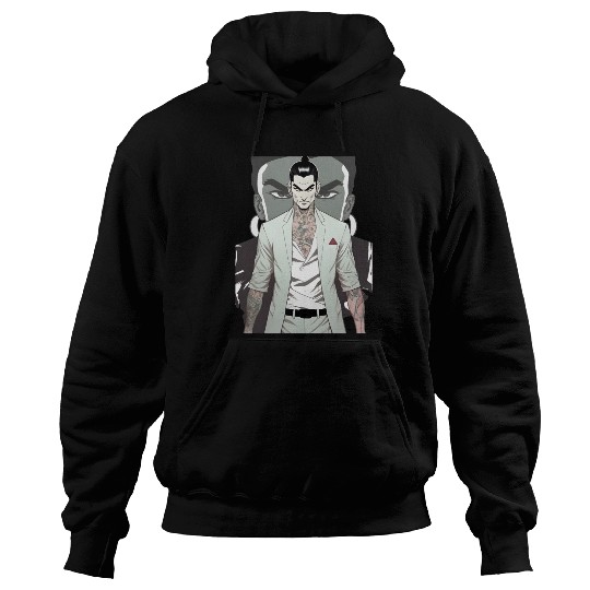Japan Yakuza Greeny Face Hoodies