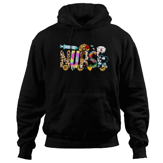 Registered Nurse Nursing School Nurse Week Leopard Hoodies