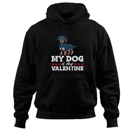 My Dog Is My Valentine Date Cute Doggy Hoodies