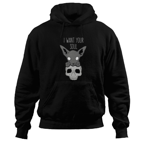 Death Cat Skull Hoodies