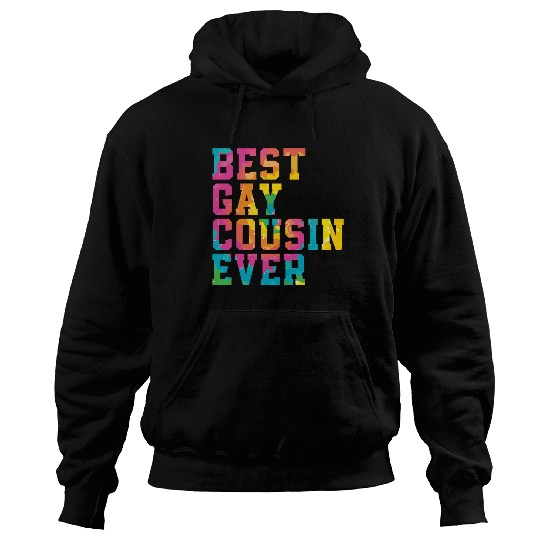 Best Gay Cousin Ever Rainbow Pride Month LGBTQ Gay Hoodies