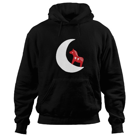 Sverige Sweden Swedish Dala Horse Dalecarlian Hoodies