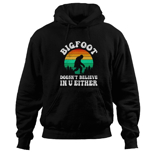 Bigfoot Hiker and Funny Climber Mountains Hoodies