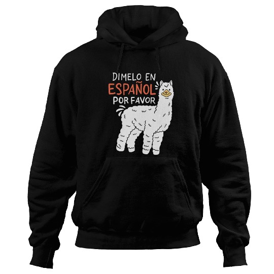 Spanish Teacher Llama Hoodies
