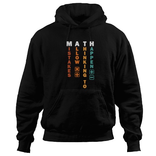 Math Teacher Math Symbols Student Equation Hoodies