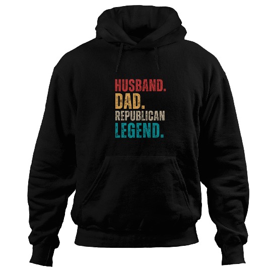Husband Dad Republican Legend Republican Supporter Hoodies